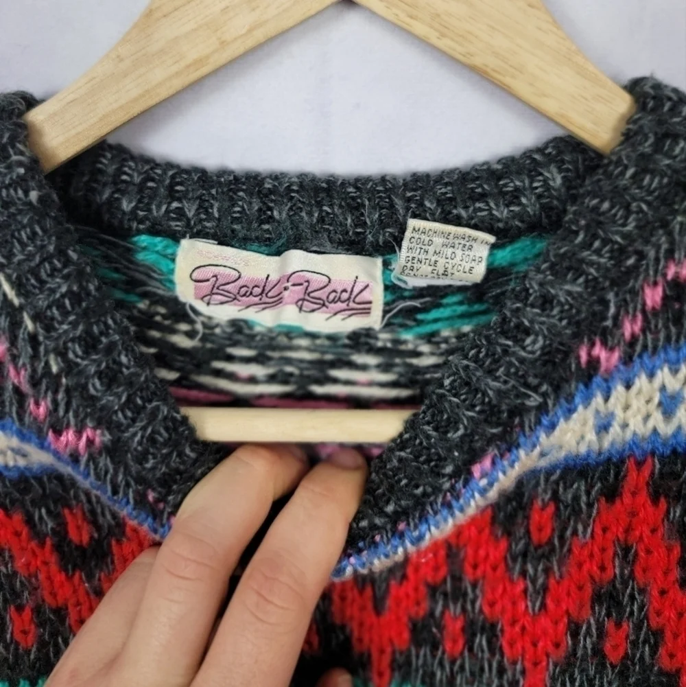 Vintage Medium Back to Back knit sweater